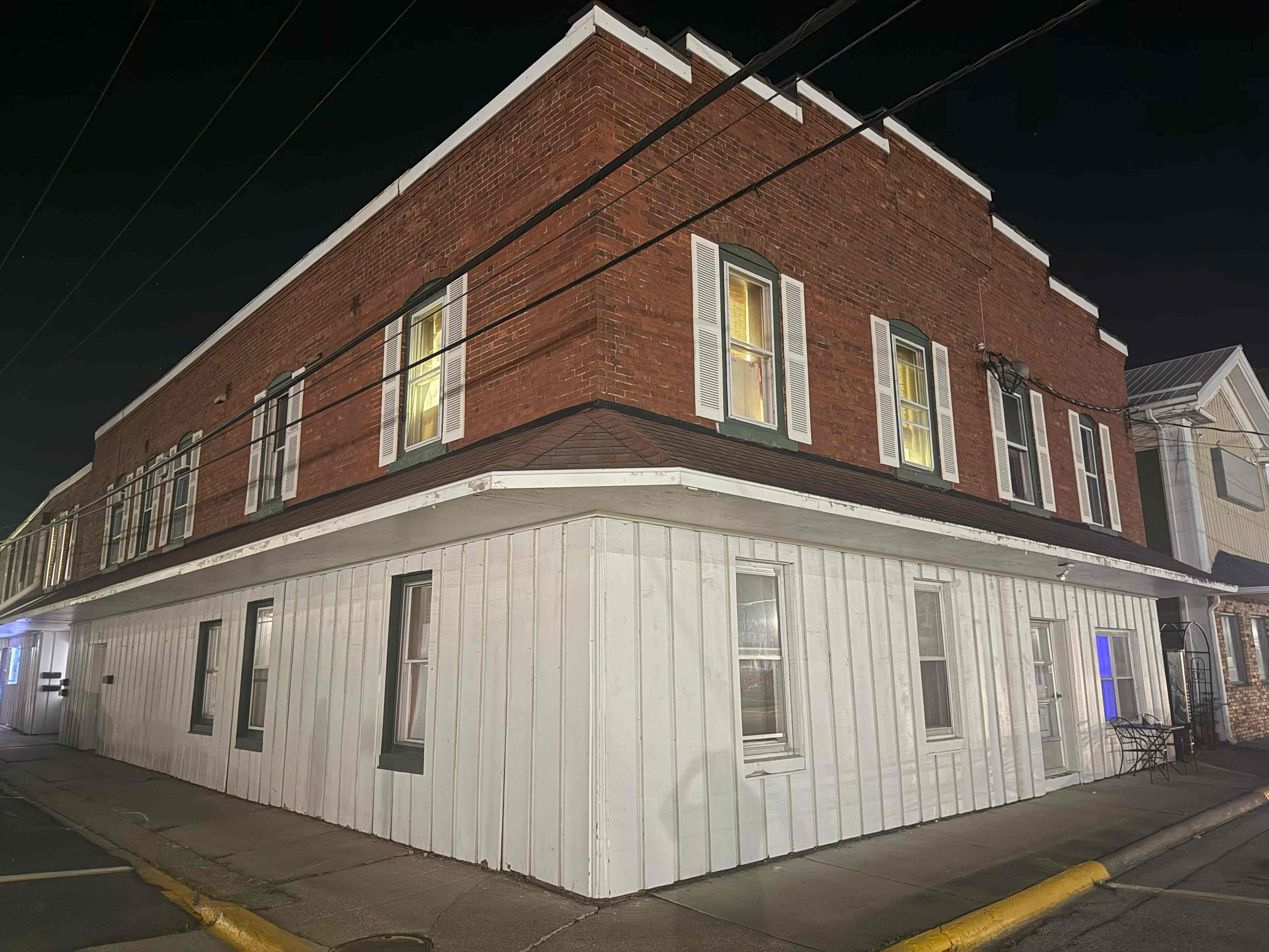 ActionWorks HQ building at night